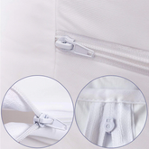 Double Sided Zipper Waterproof Mattress Cover - Blue